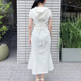 ロングパーカーワンピース
