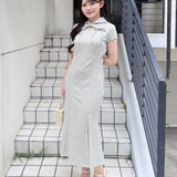 ロングパーカーワンピース