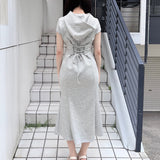 ロングパーカーワンピース