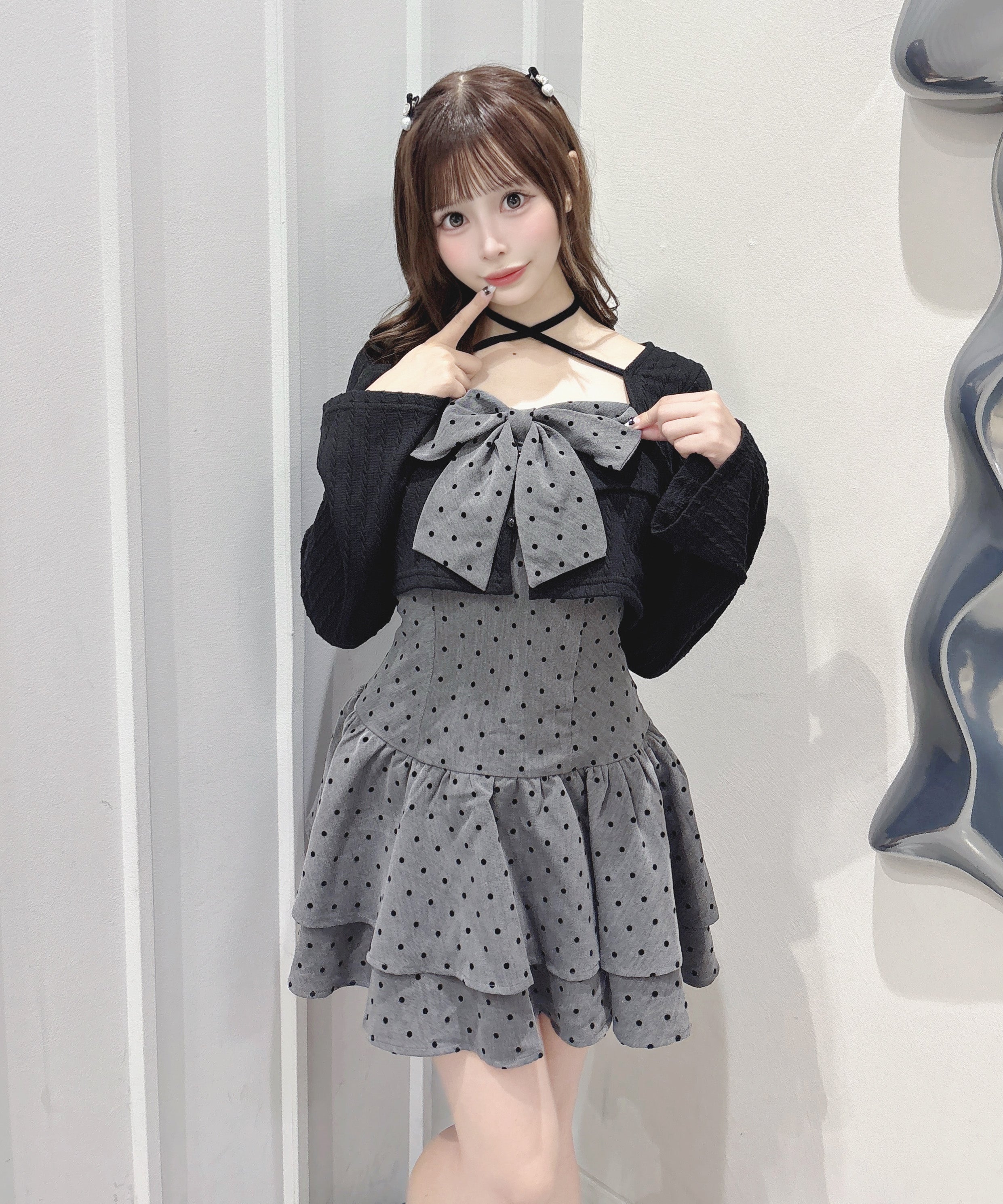 【7月31日(金)発売スタート】リボンアンサンブルワンピース