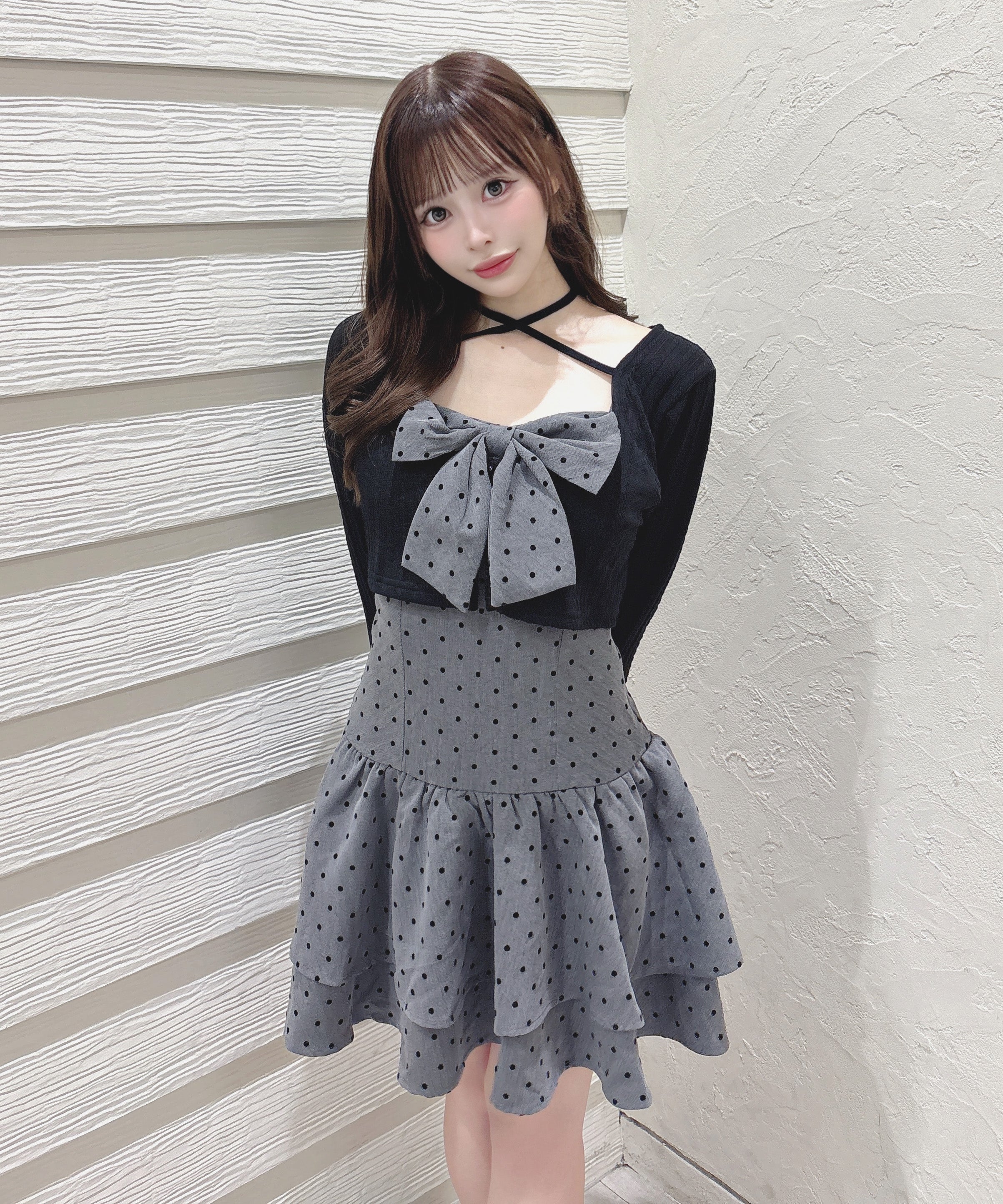 【7月31日(金)発売スタート】リボンアンサンブルワンピース