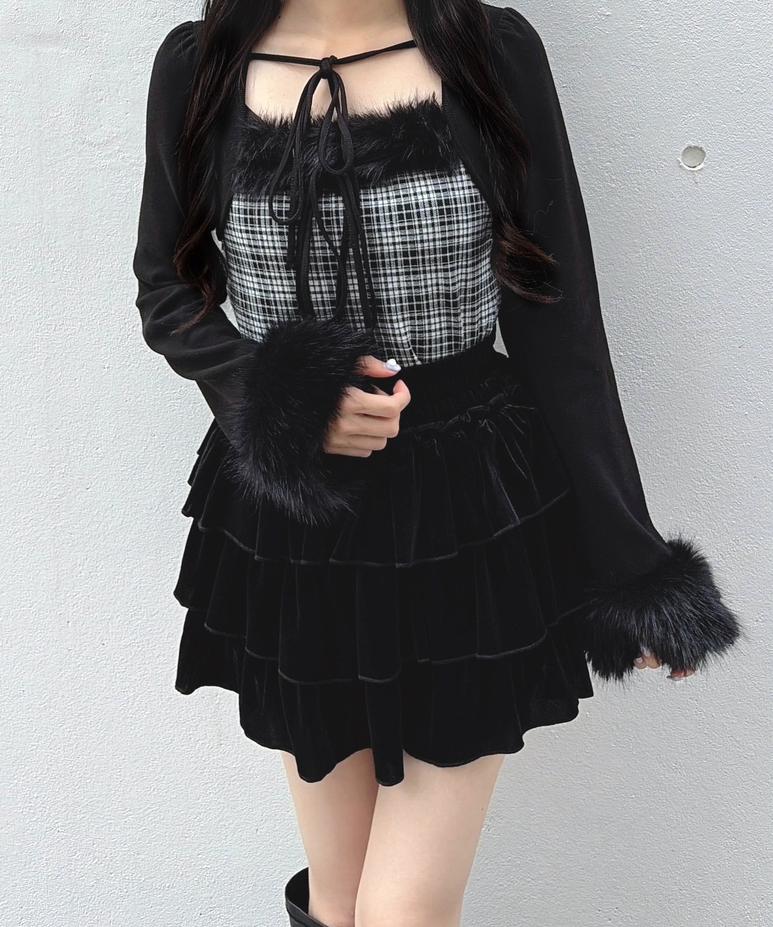 【9月11日(金)発売スタート】ファー付きボレロ風トップス