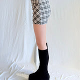 【予約商品 1月下旬発送】チェックミニタイトスカート