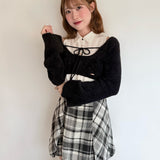【予約商品9月下旬お届け】シャツレイヤードシャギーニット