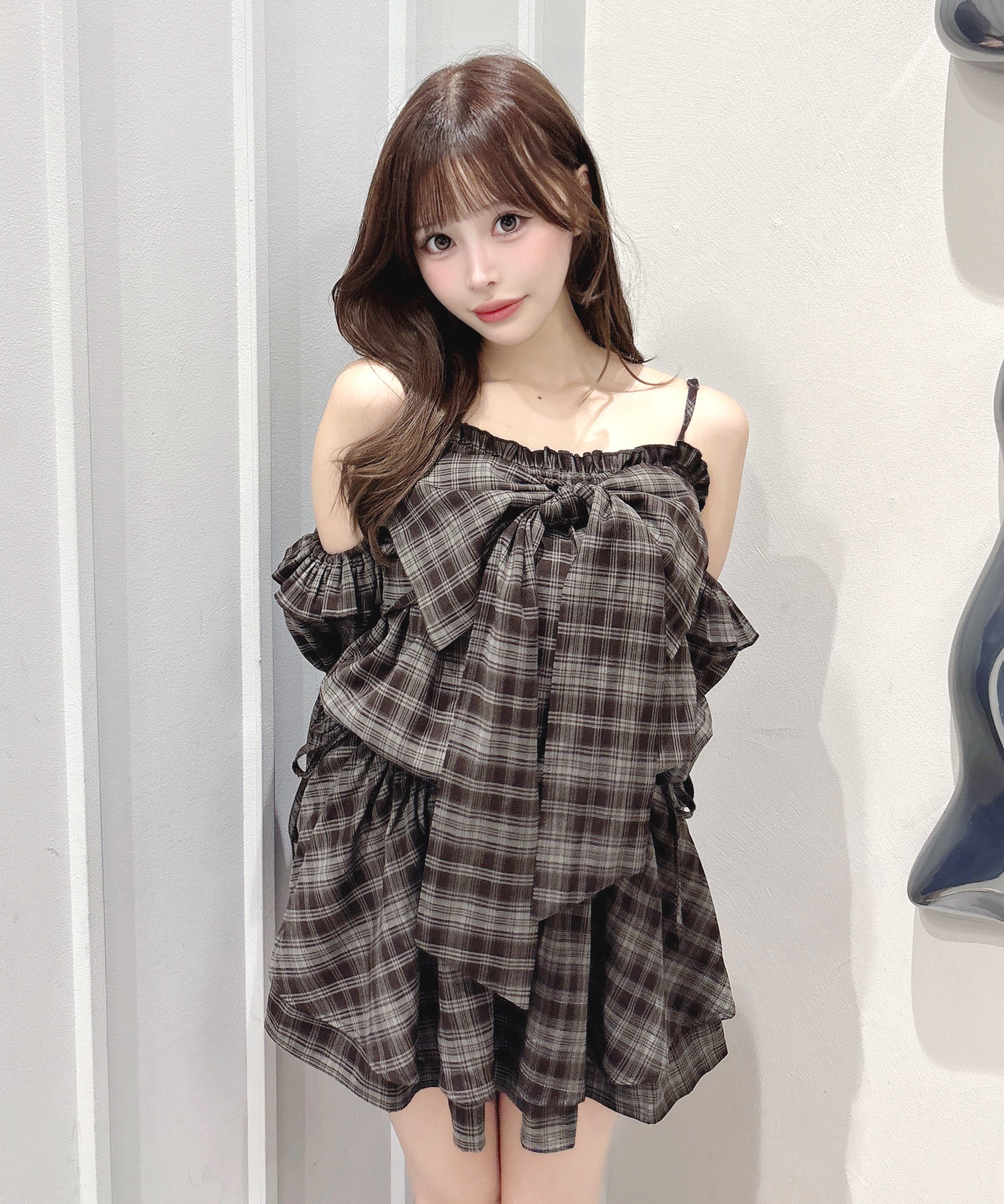 【8月7日(金)発売スタート】リボンペプラムワンピース