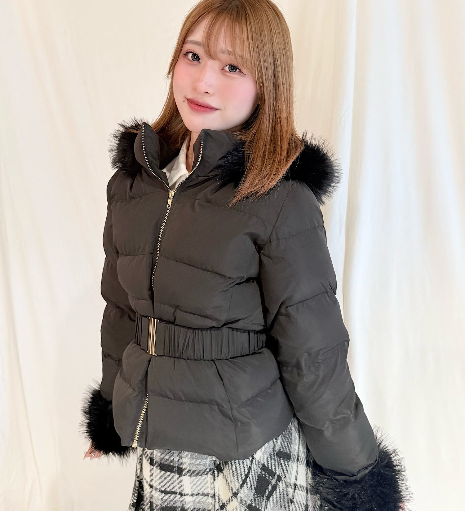 【予約商品10月中旬お届け】ショートウエストマークダウンコート