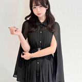 ケーププリーツシャツ