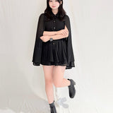 ケーププリーツシャツ