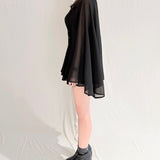 ケーププリーツシャツ