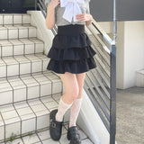 ボウタイブラウスレイヤードトップス