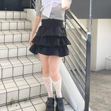 ボウタイブラウスレイヤードトップス