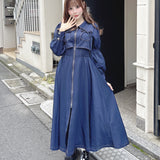 【公式オンライン先行販売！】ロングレイヤードフロントジップワンピース