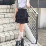 ボウタイブラウスレイヤードトップス