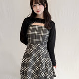 ショートニット×キャミワンピースセット
