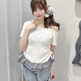 ワンショルストーンロゴTシャツ