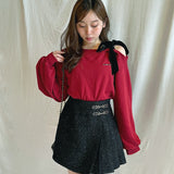 リボンワンショルトレーナー