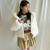 ボウタイダウンジャケット