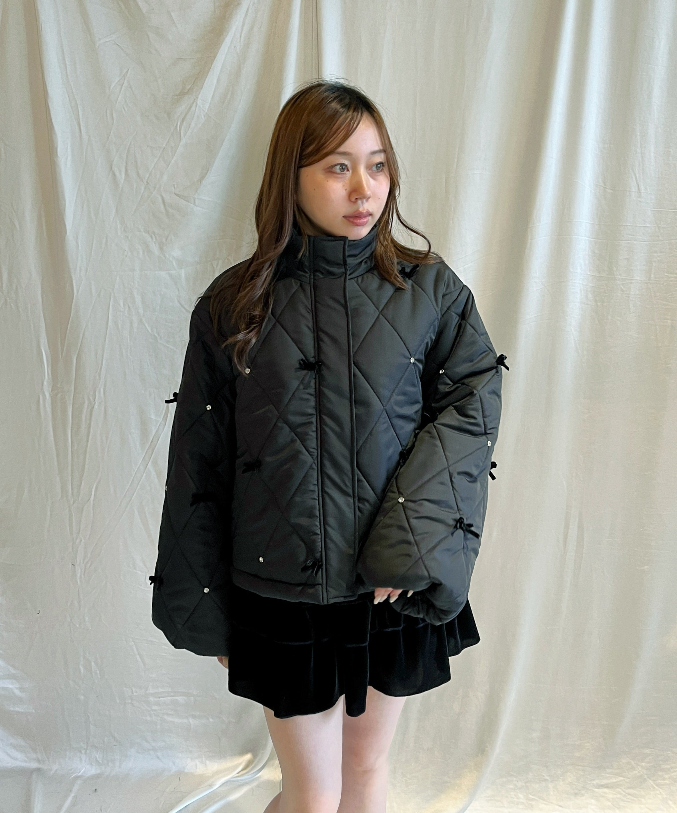 ばるみ:2wayリボンダウン 予約商品 11月下旬発送】リボンまみれダウン – PARK by one way