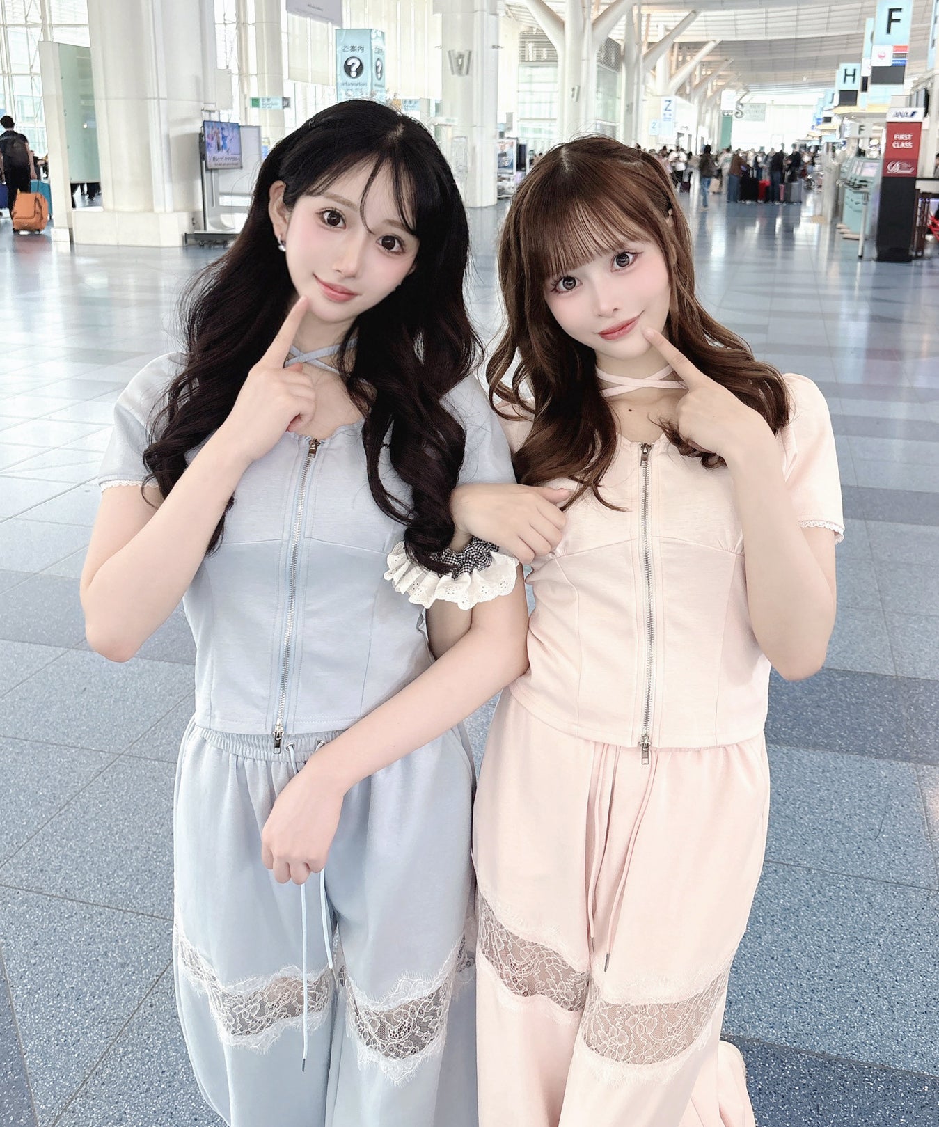 【SET UP対応♡】レースパーカートップス