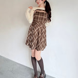 【予約商品9月中旬お届け】ショートニット×キャミワンピースセット