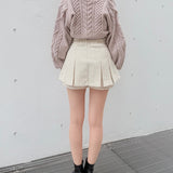 ファーケーブルアンサンブルニット