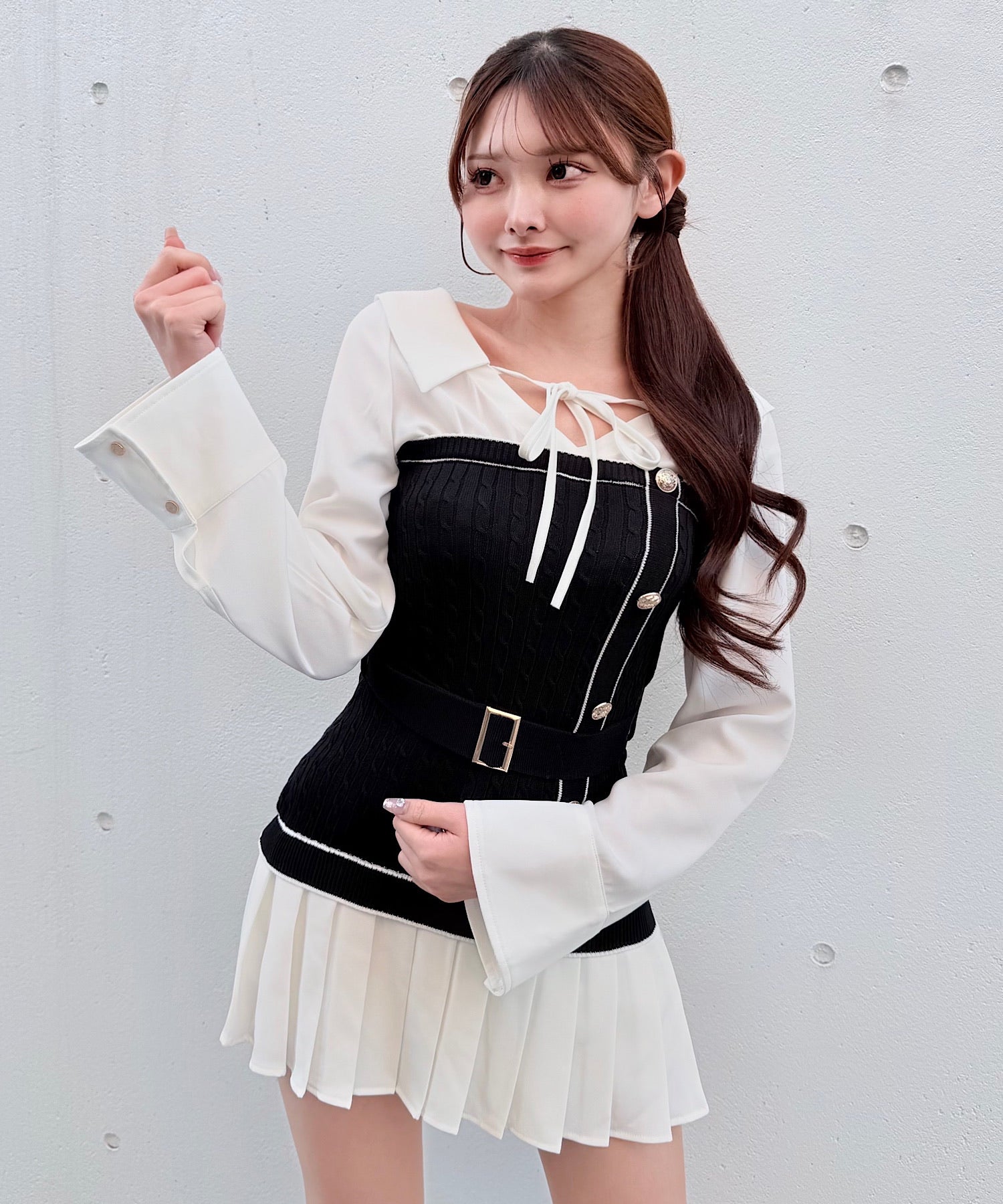 シャツドッキングプリーツワンピース 予約商品3月上旬発送】シャツドッキングプリーツワンピース – PARK by