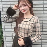 【予約商品9月上旬お届け】ファーカフスバックリボントップス