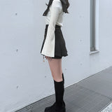 【予約商品10月上旬お届け】ショルダーリボンニット