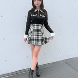 【予約商品10月下旬お届け】チェーンカラーZIPニット