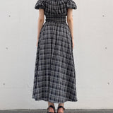 【一部商品7月中旬お届け予定】リボンオフショルワンピース