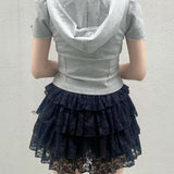 【SALE】レースパーカートップス（SET UP対応）