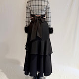 ラッフルスリットスカート