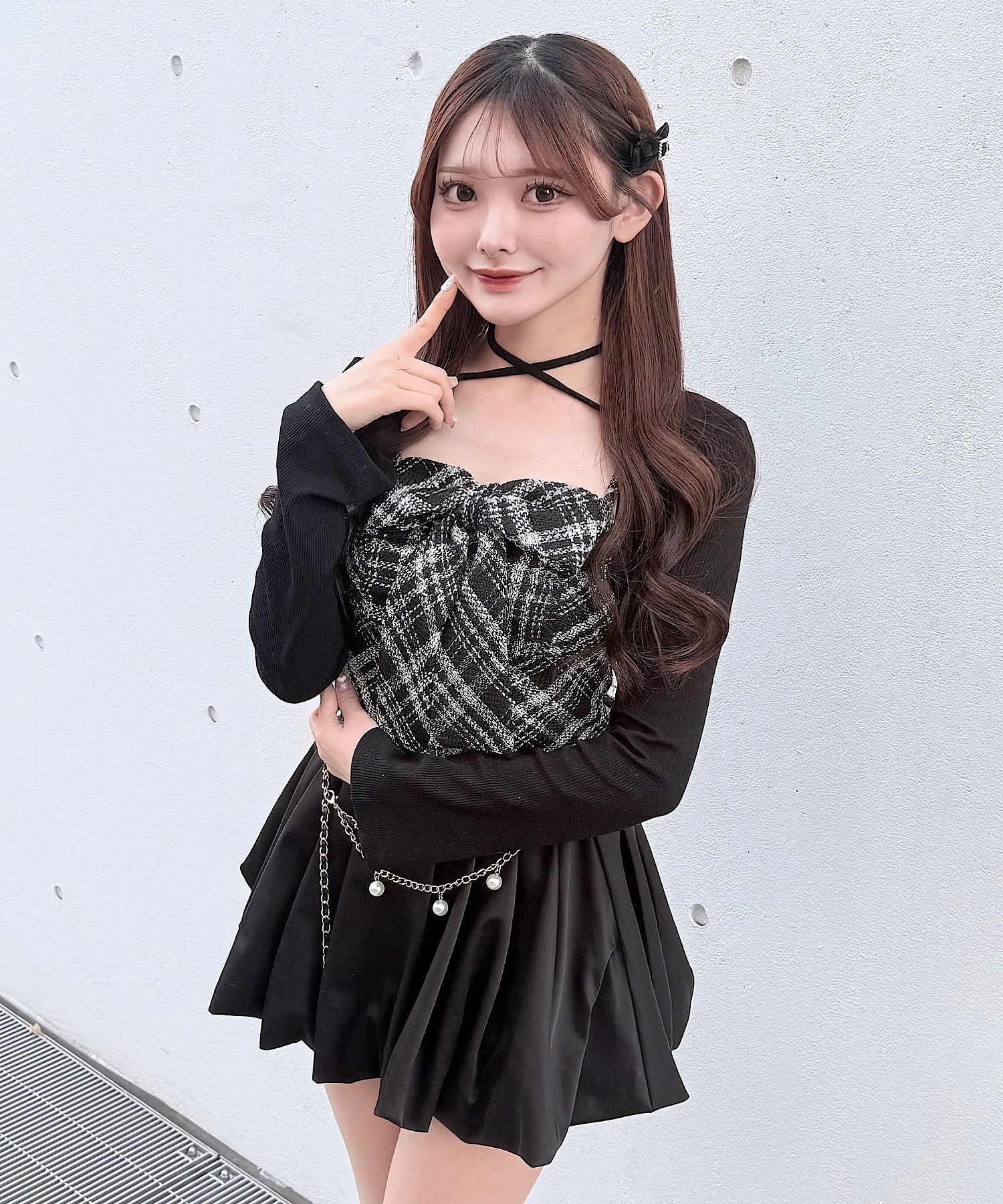 NOMAE リボンキャミセットトップス 黒 NOMAE - ALL – PARK by one way（パークバイワンウェイ）