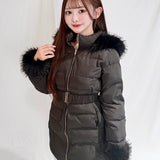 【予約商品10月中旬お届け】ロングウエストマークダウンコート