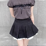 レースフリルTシャツ