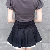 レースフリルTシャツ