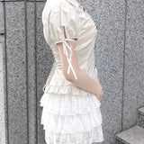 AGW釦ブラウス