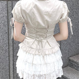 AGW釦ブラウス