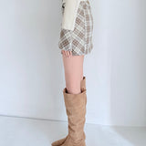 【予約商品 1月下旬発送】チェックミニタイトスカート