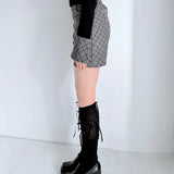 【予約商品 1月下旬発送】チェックミニタイトスカート