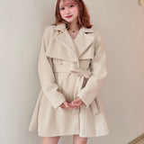 ビットスタンドカラーミドルコート