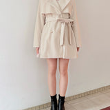 ビットスタンドカラーミドルコート