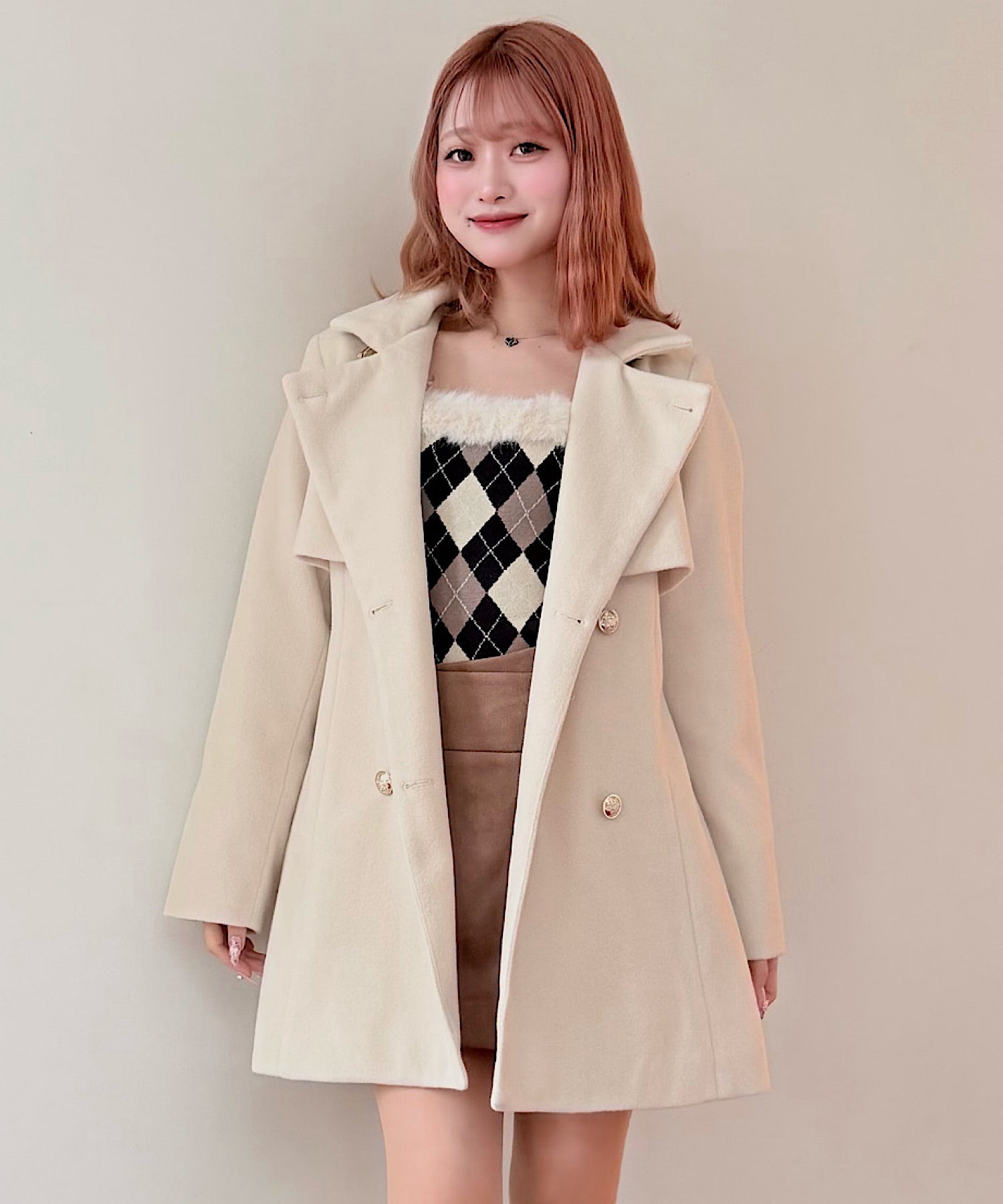 NOMAE one way ファーカフスバックリボントップス ベージュ IMG_4809.jpg?crop=center&