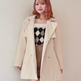 ビットスタンドカラーミドルコート