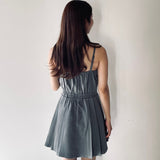 【予約商品9月中旬お届け】ショートニット×キャミワンピースセット