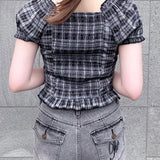 【SALE】ジップギャザーブラウス