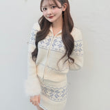 【予約販売12月中旬お届け】ノルディックニットセットアップ