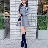 【予約商品 12月中旬発送】チェーンカラーZIPニットワンピース