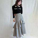 ビットラッフルスリットスカート