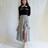 ビットラッフルスリットスカート